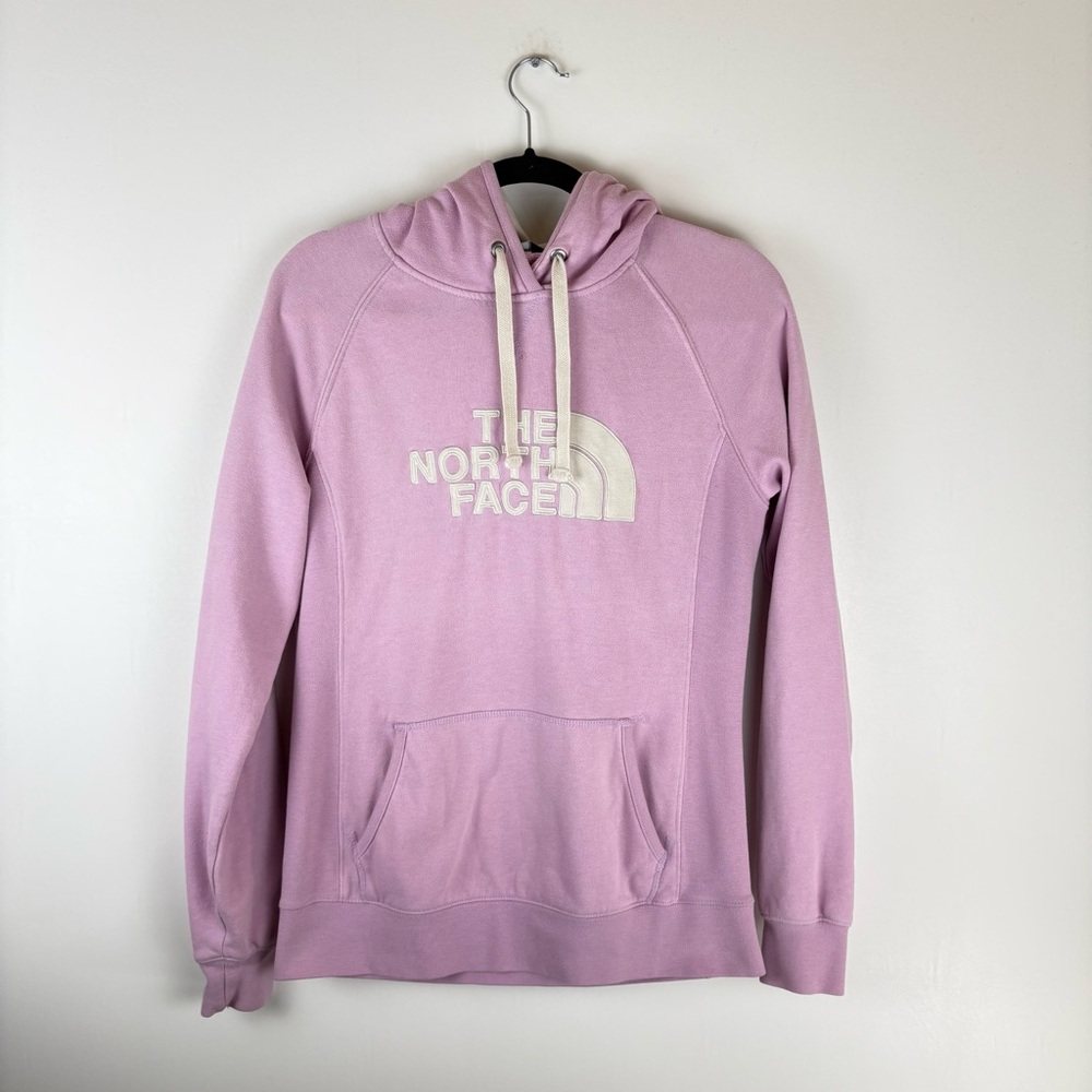 The North Face Womens Medium Purple Pullover Hoodie Sweatshirt Kangaroo Pockets